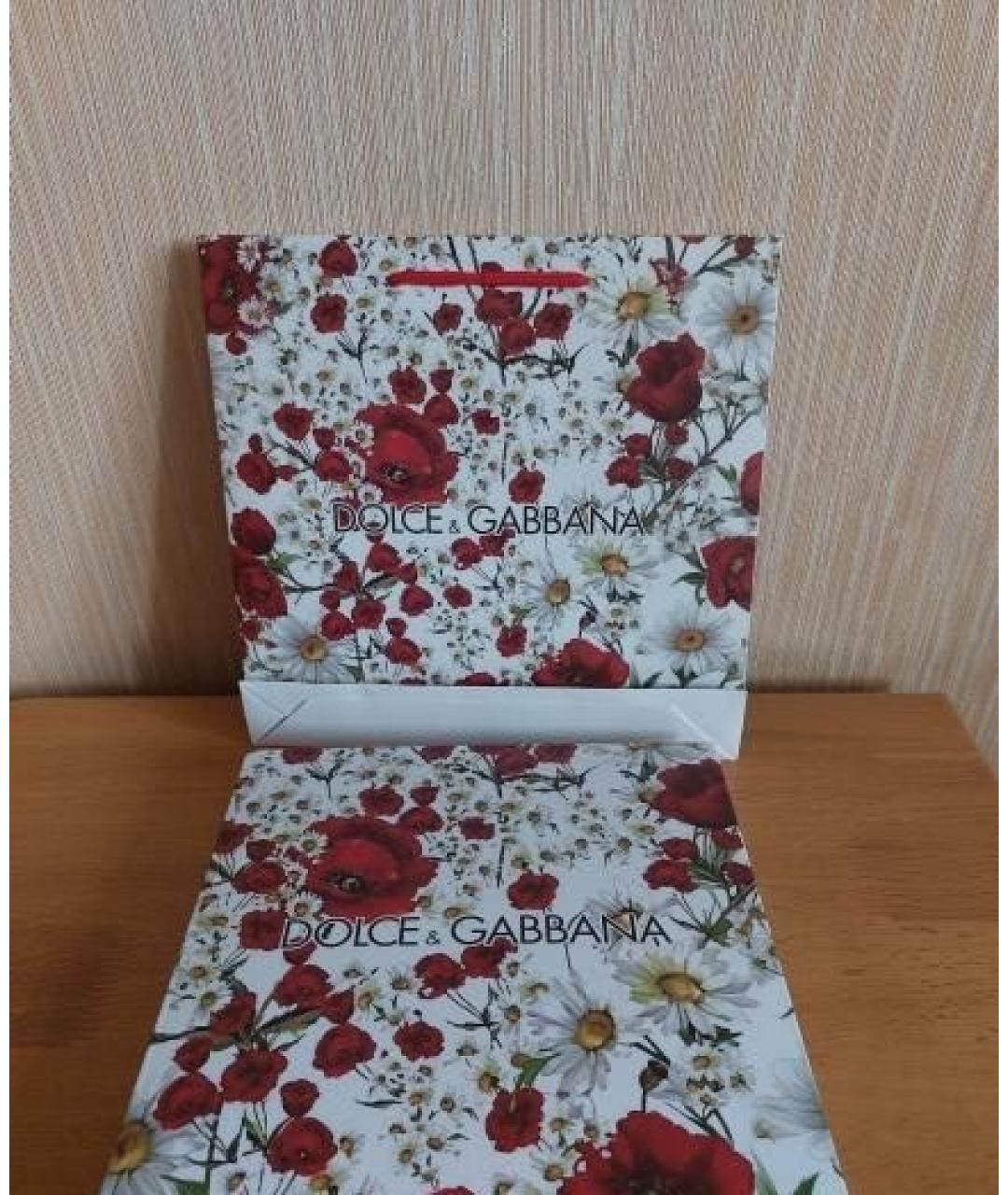 DOLCE&GABBANA Бордовый шелковый платок, фото 3