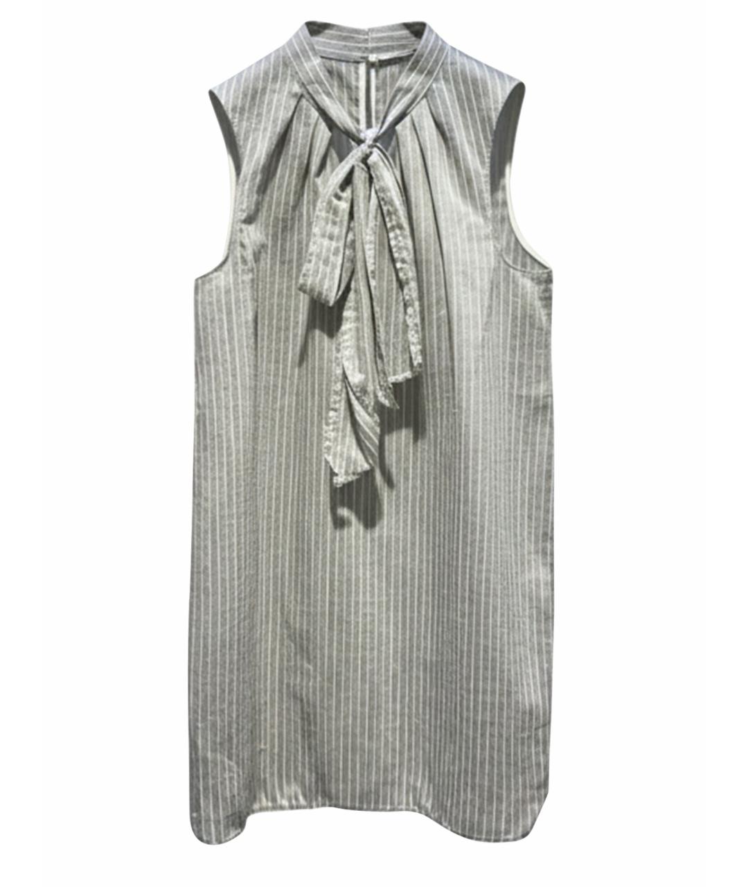 FABIANA FILIPPI Серая хлопковая блузы, фото 1