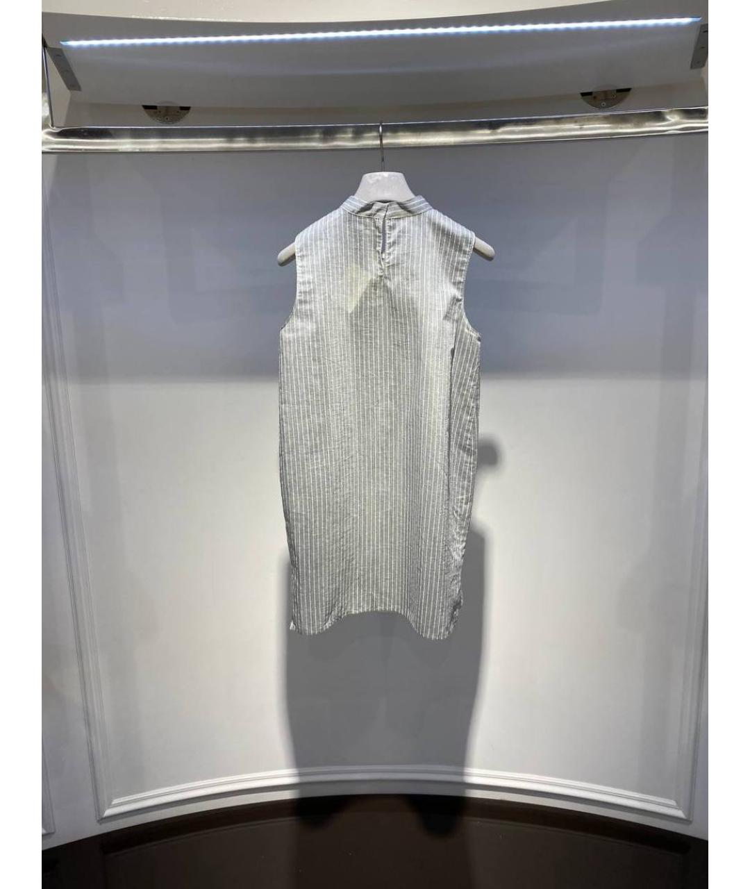 FABIANA FILIPPI Серая хлопковая блузы, фото 3