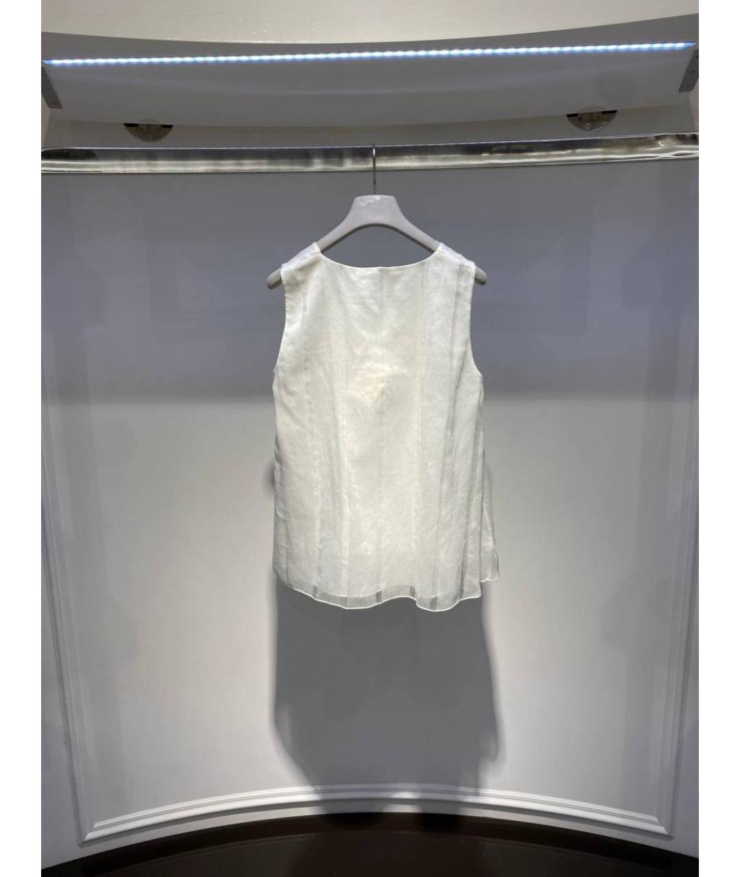 FABIANA FILIPPI Белая хлопковая майка, фото 3