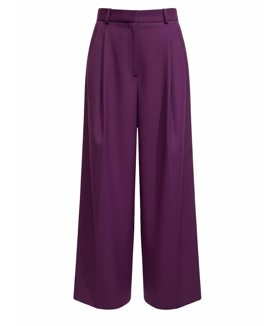 MARNI Фуксия шерстяные брюки широкие, фото 1