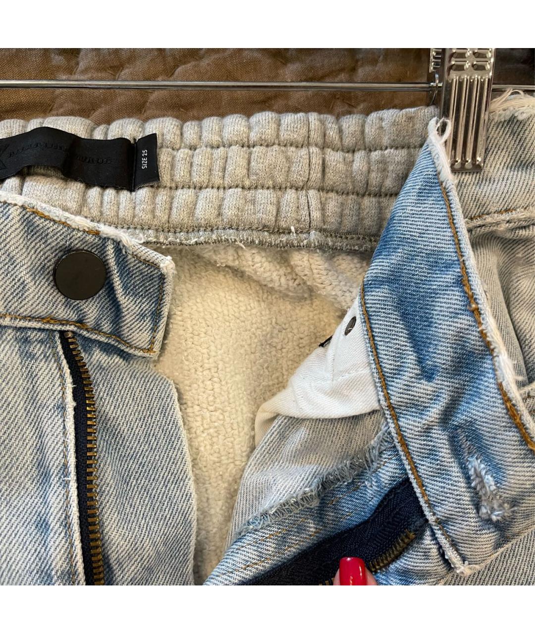 ALEXANDER WANG Голубые прямые джинсы, фото 4