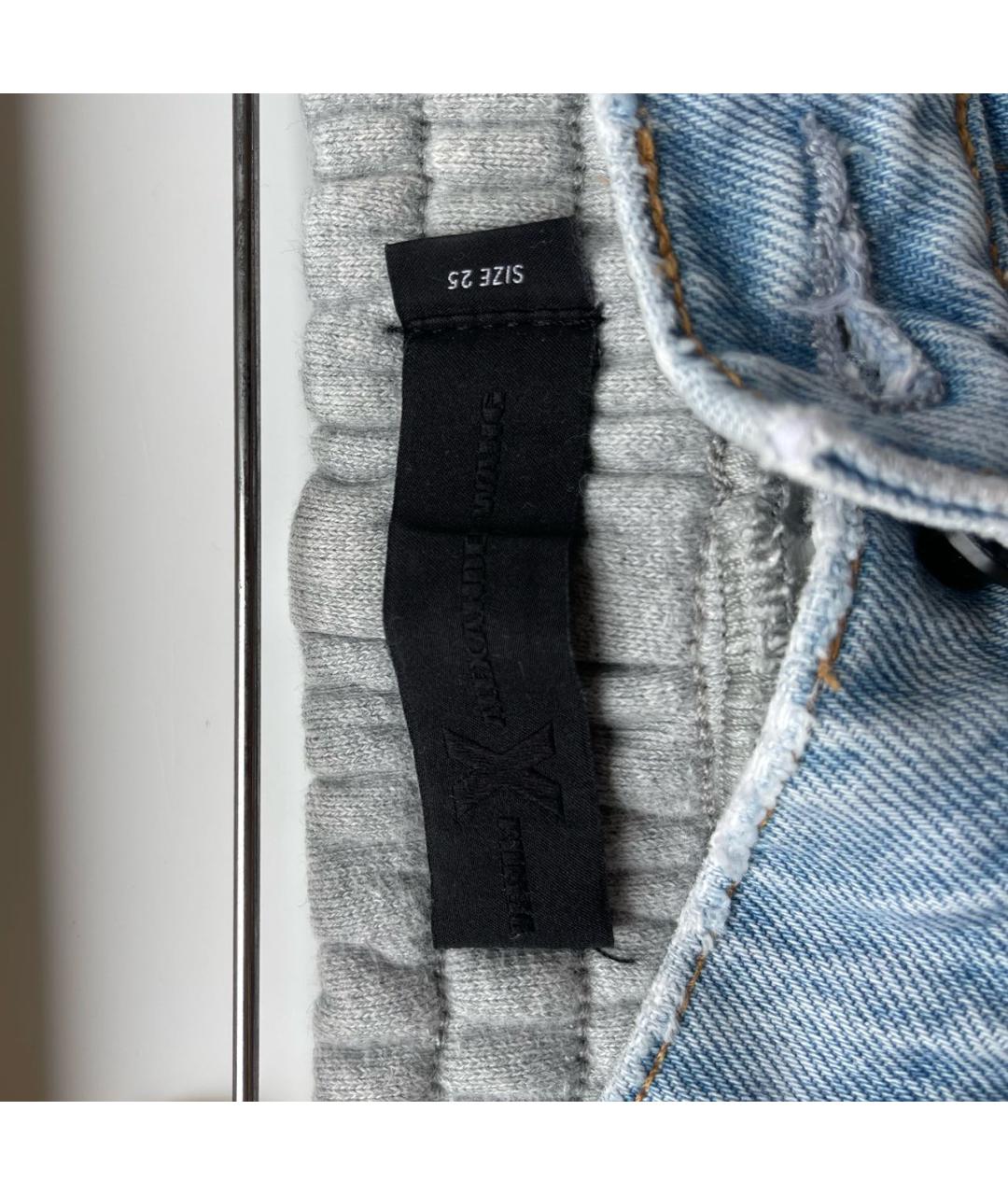 ALEXANDER WANG Голубые прямые джинсы, фото 3