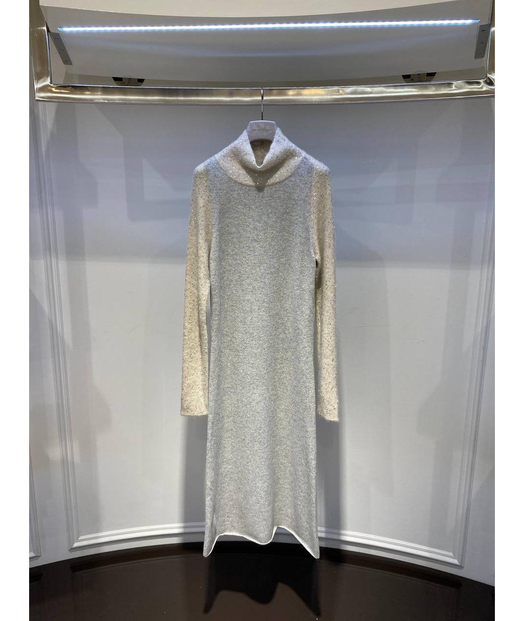 FABIANA FILIPPI Мульти шерстяное повседневное платье, фото 4