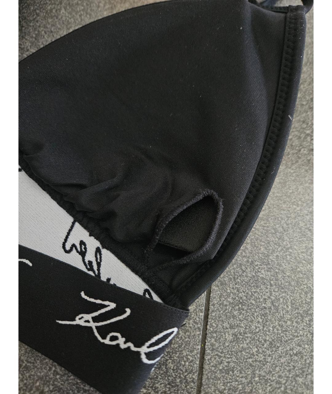 KARL LAGERFELD Черный полиэстеровый купальник, фото 2