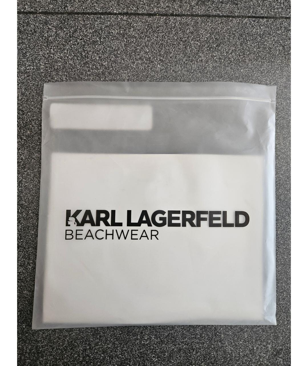 KARL LAGERFELD Черный полиэстеровый купальник, фото 6