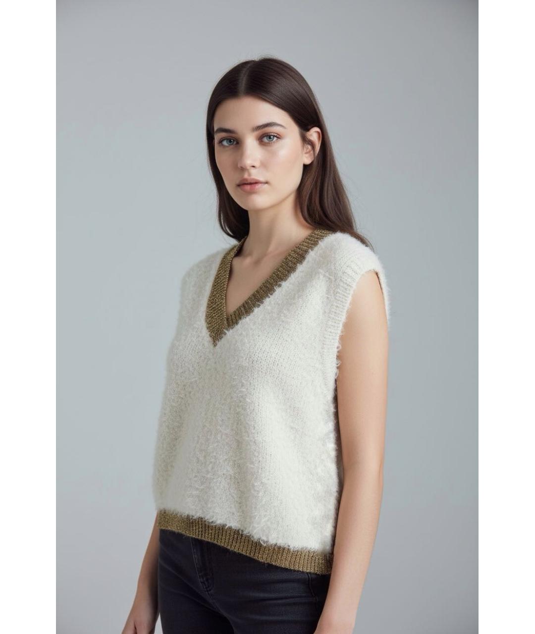 GANNI Бежевая полиамидовая жилетка, фото 3