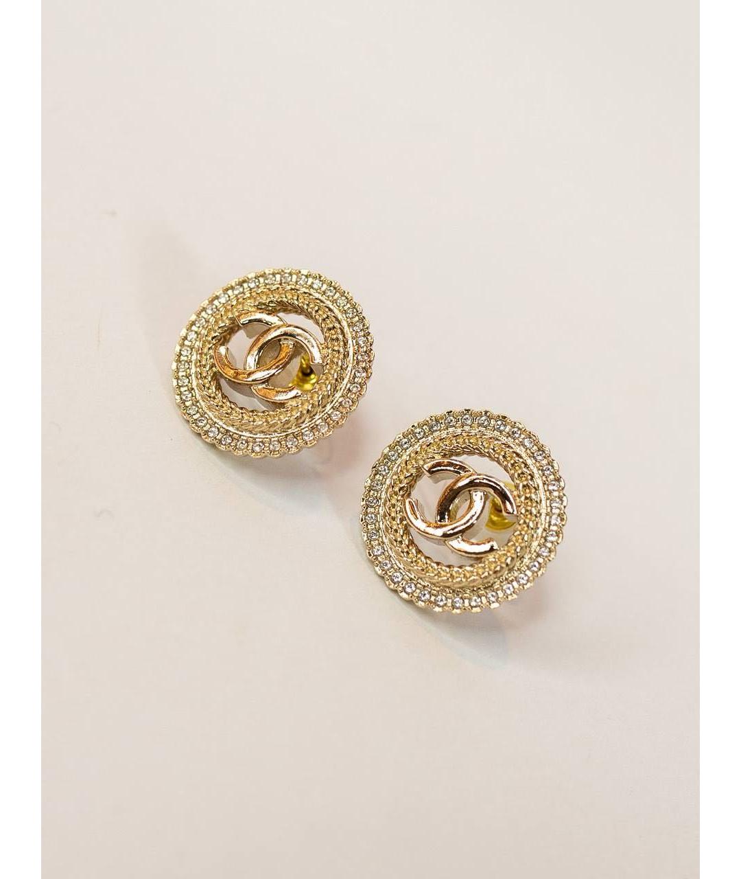 CHANEL Золотые серьги, фото 6
