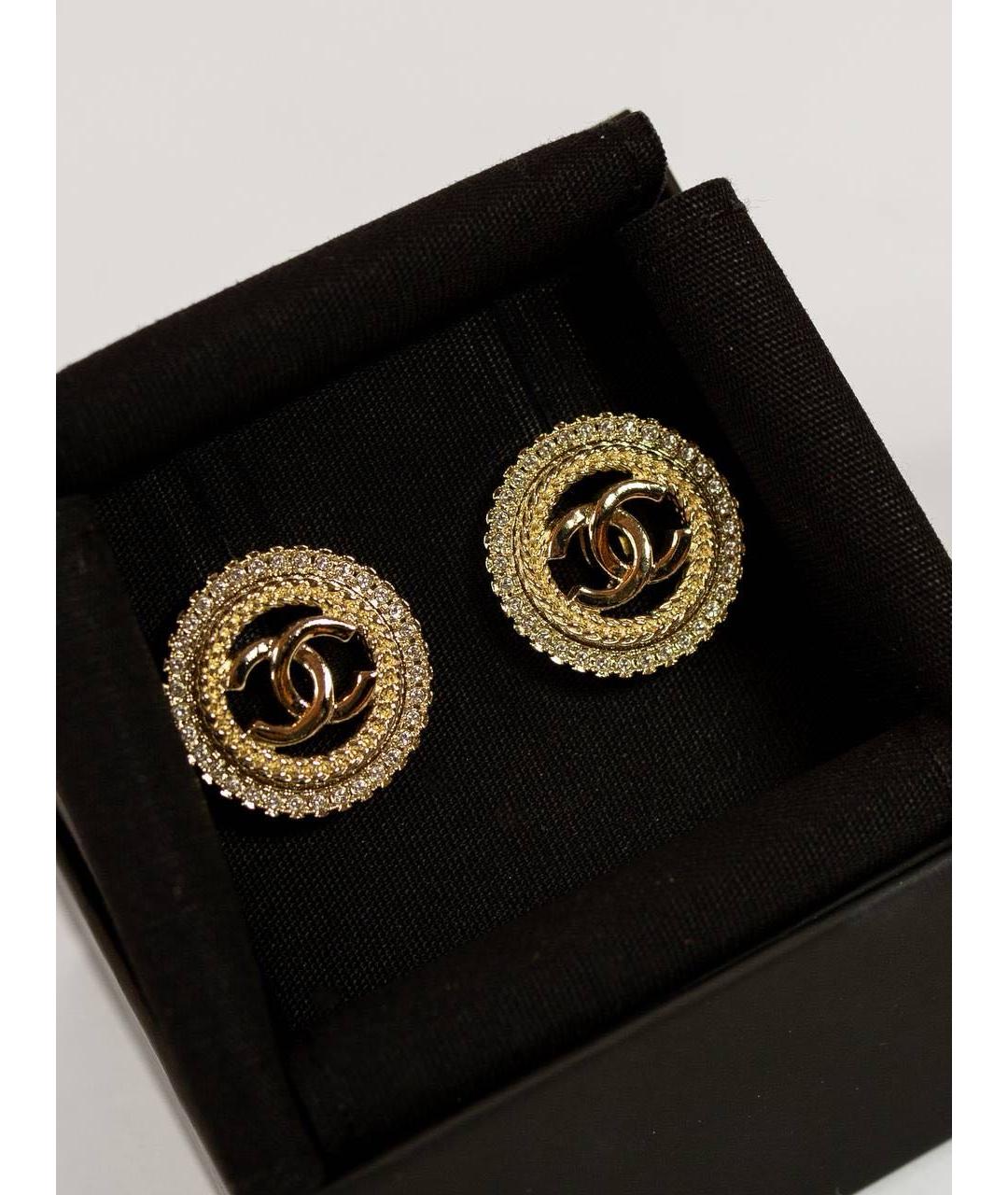 CHANEL Золотые серьги, фото 3