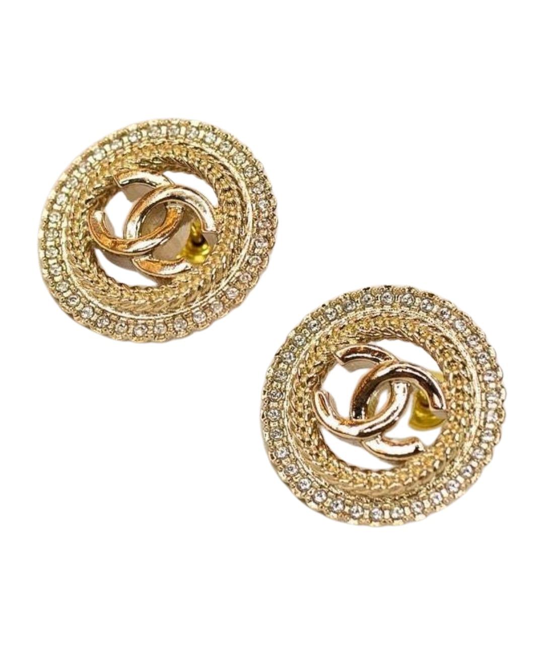 CHANEL Золотые серьги, фото 1