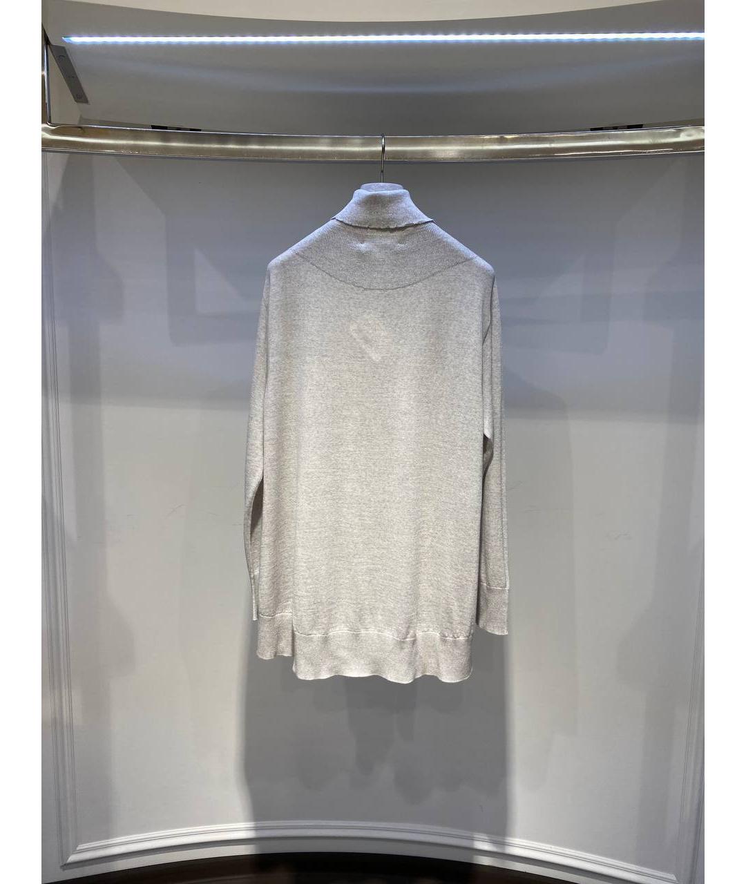 FABIANA FILIPPI Серая шерстяная водолазка, фото 3