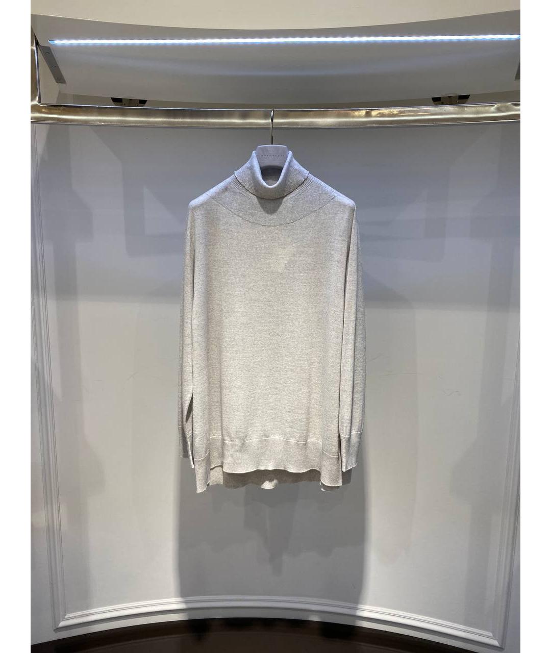 FABIANA FILIPPI Серая шерстяная водолазка, фото 4
