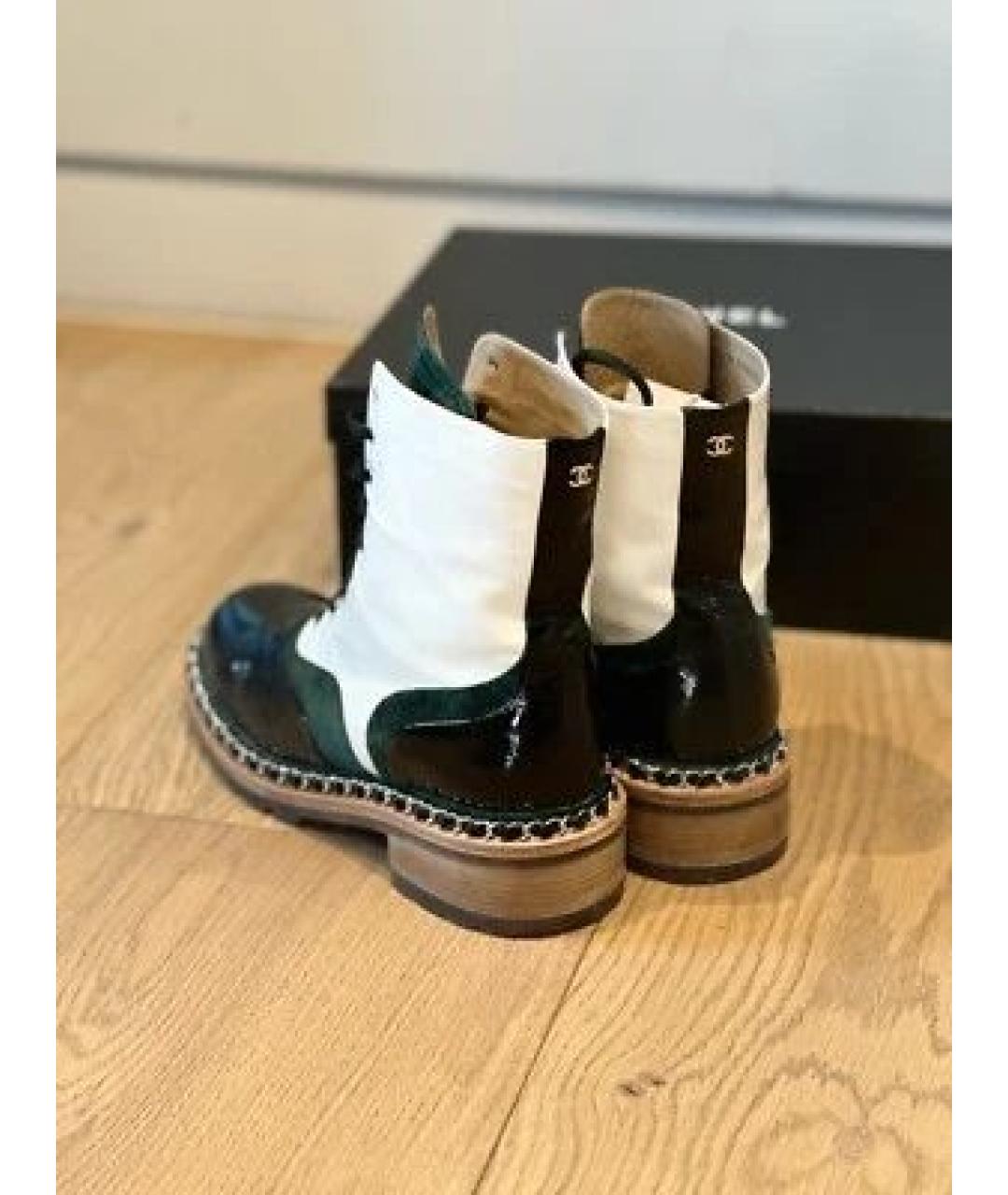 CHANEL Мульти кожаные ботинки, фото 4