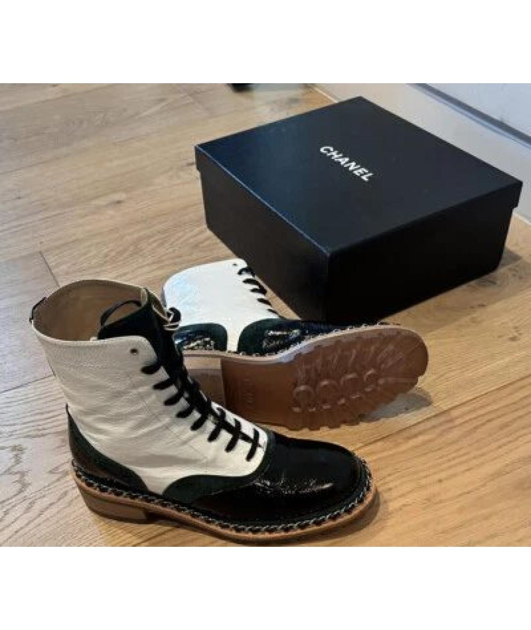 CHANEL Мульти кожаные ботинки, фото 5