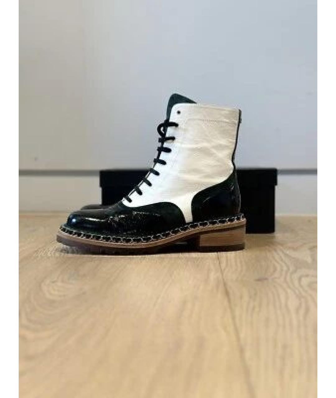 CHANEL Мульти кожаные ботинки, фото 6