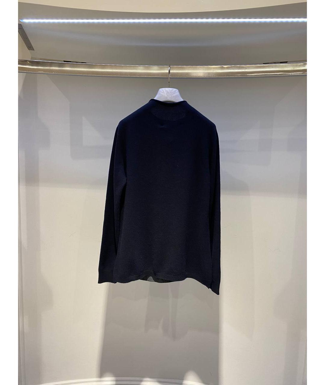 FABIANA FILIPPI Темно-синий шерстяной джемпер / свитер, фото 3