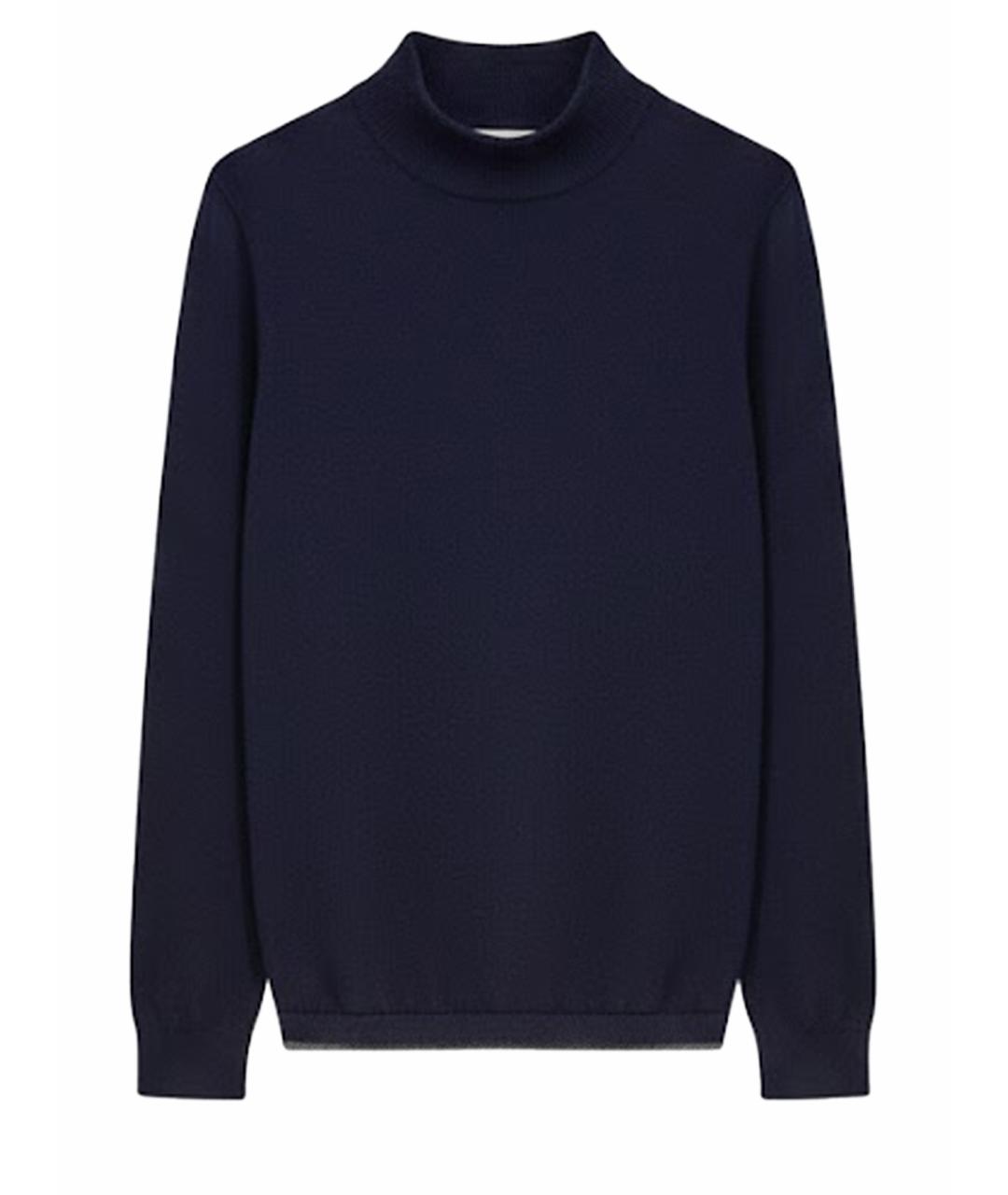 FABIANA FILIPPI Темно-синий шерстяной джемпер / свитер, фото 1