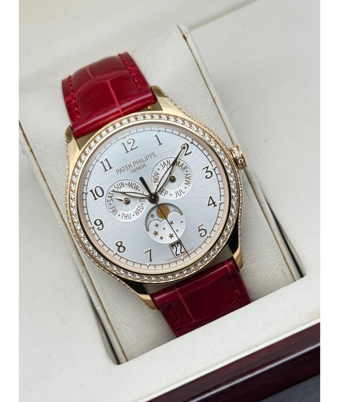 PATEK PHILIPPE Белые часы из розового золота, фото 3