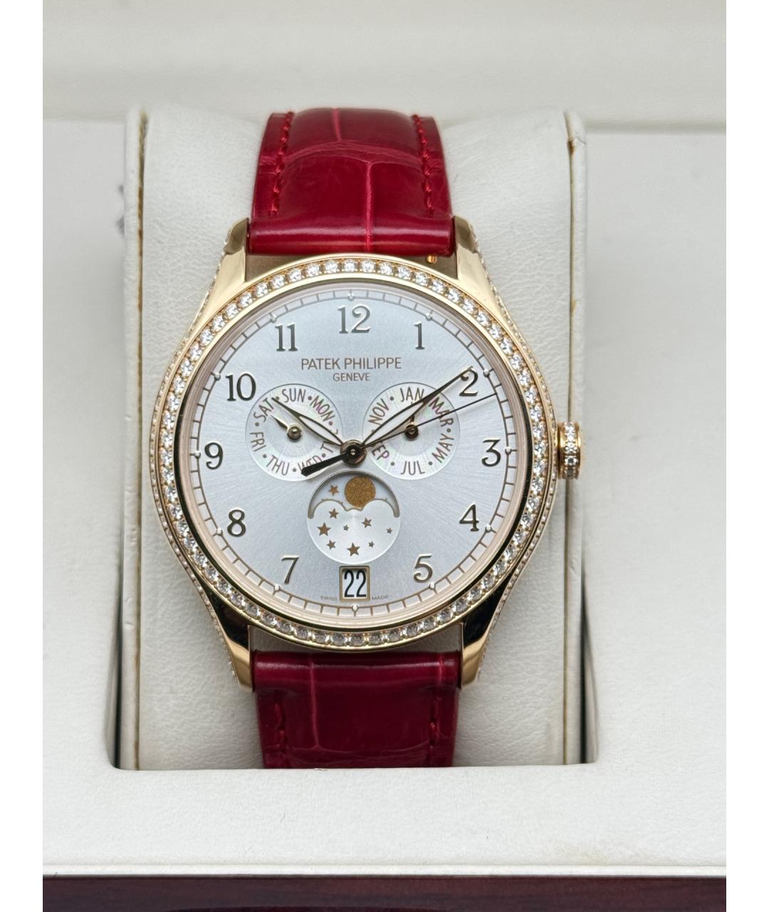 PATEK PHILIPPE Белые часы из розового золота, фото 9