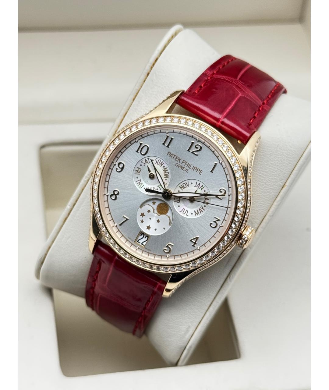 PATEK PHILIPPE Белые часы из розового золота, фото 5