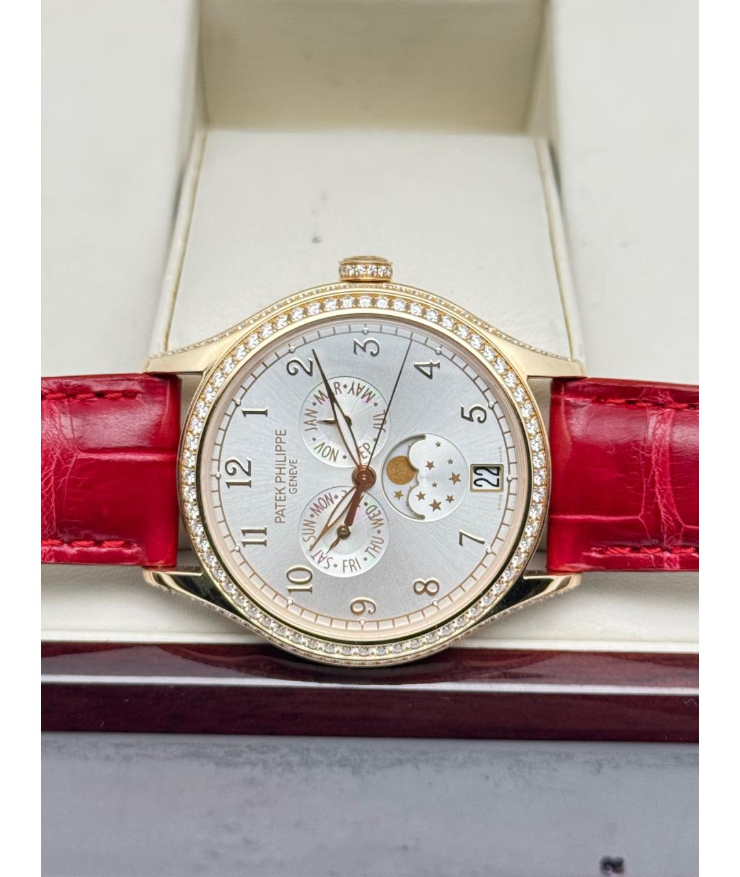 PATEK PHILIPPE Белые часы из розового золота, фото 6