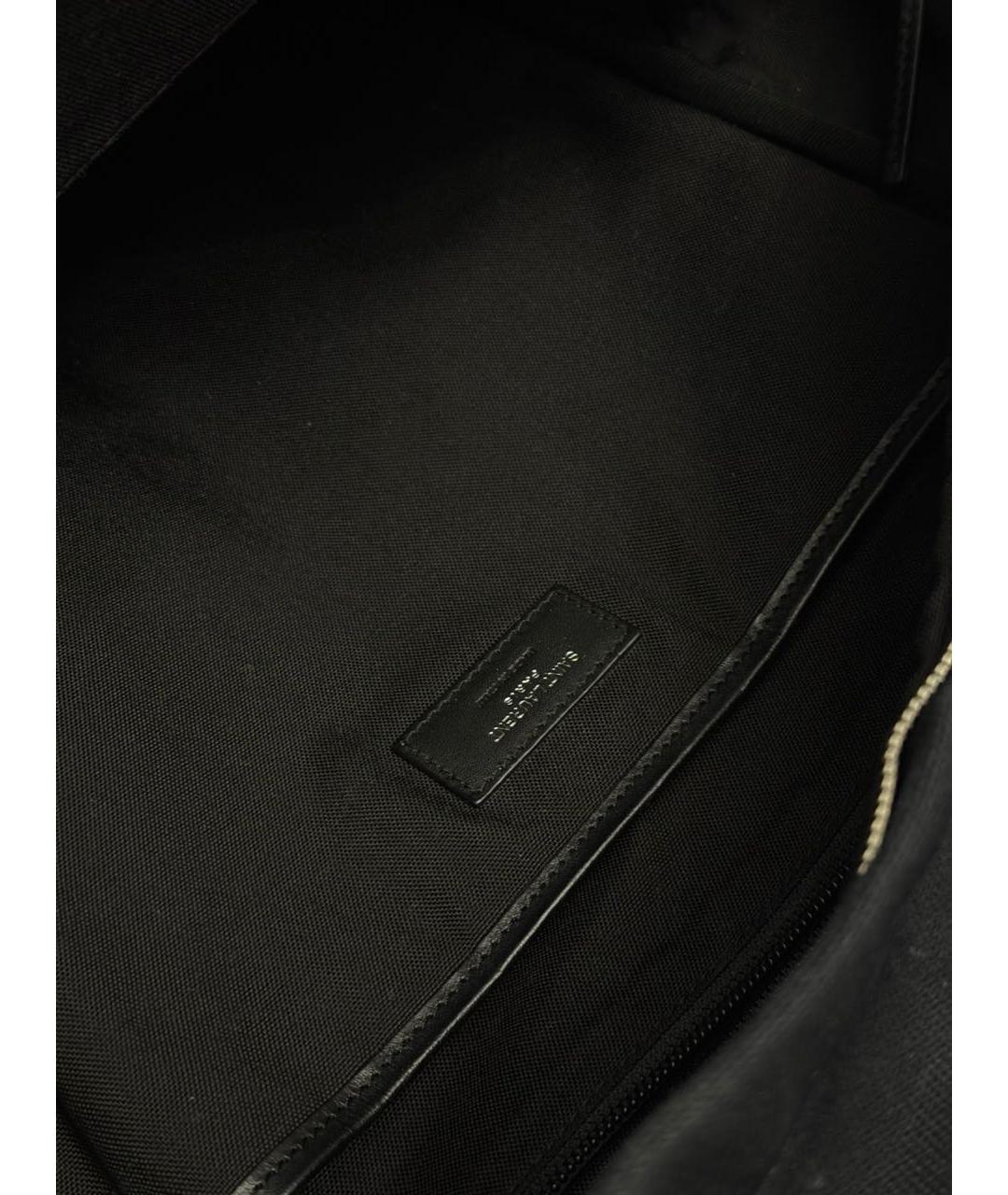 SAINT LAURENT Черный тканевый рюкзак, фото 4