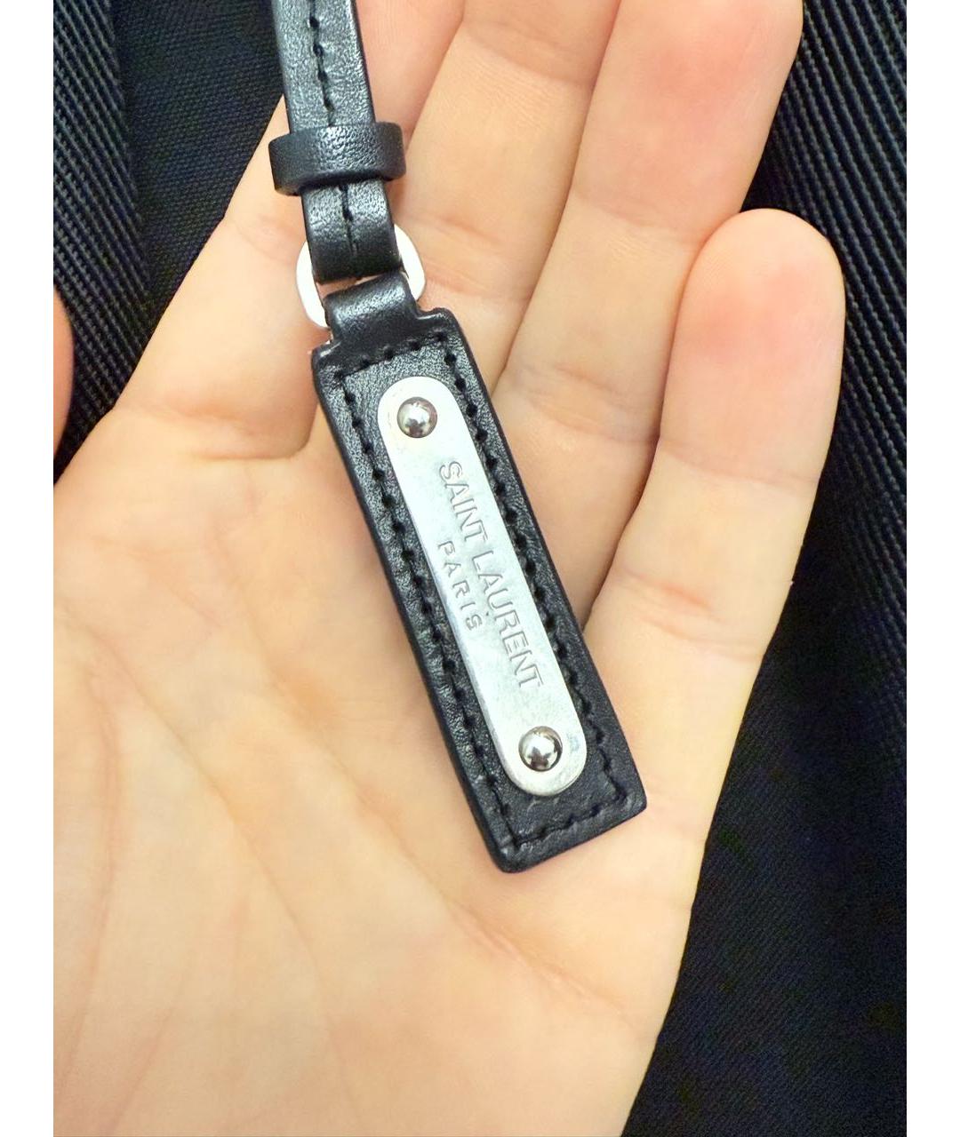 SAINT LAURENT Черный тканевый рюкзак, фото 5