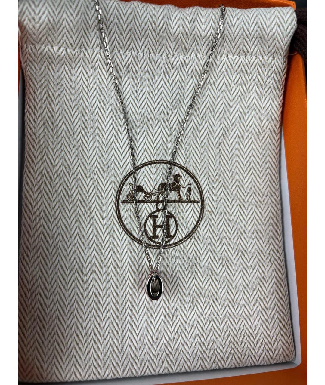 HERMES Розовая металлическая подвеска, фото 2