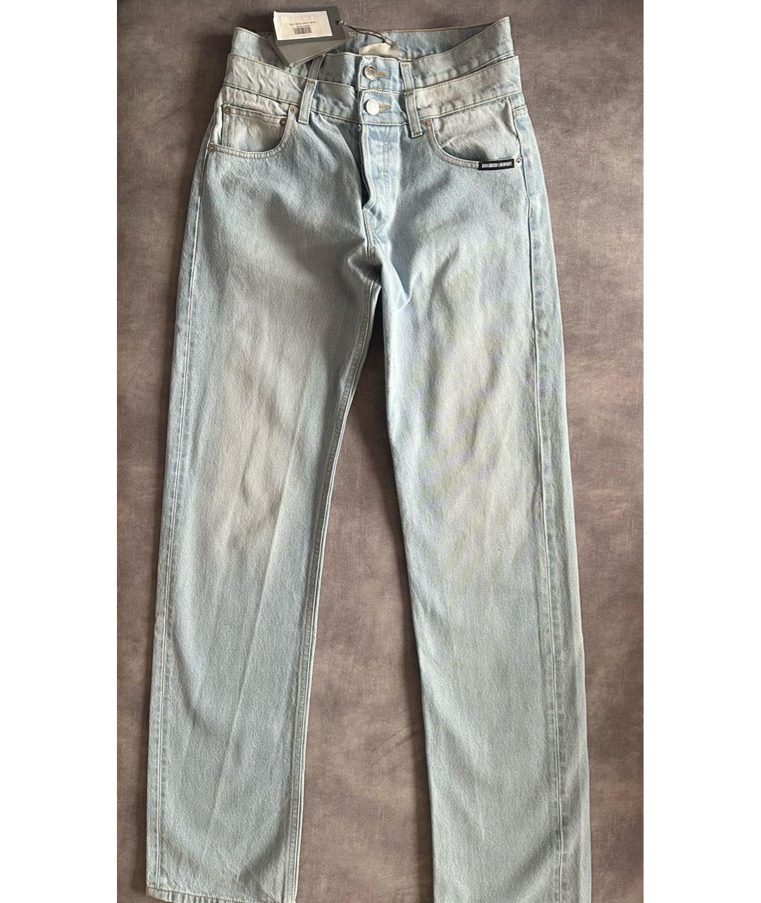 VTMNTS Голубые хлопковые прямые джинсы, фото 7