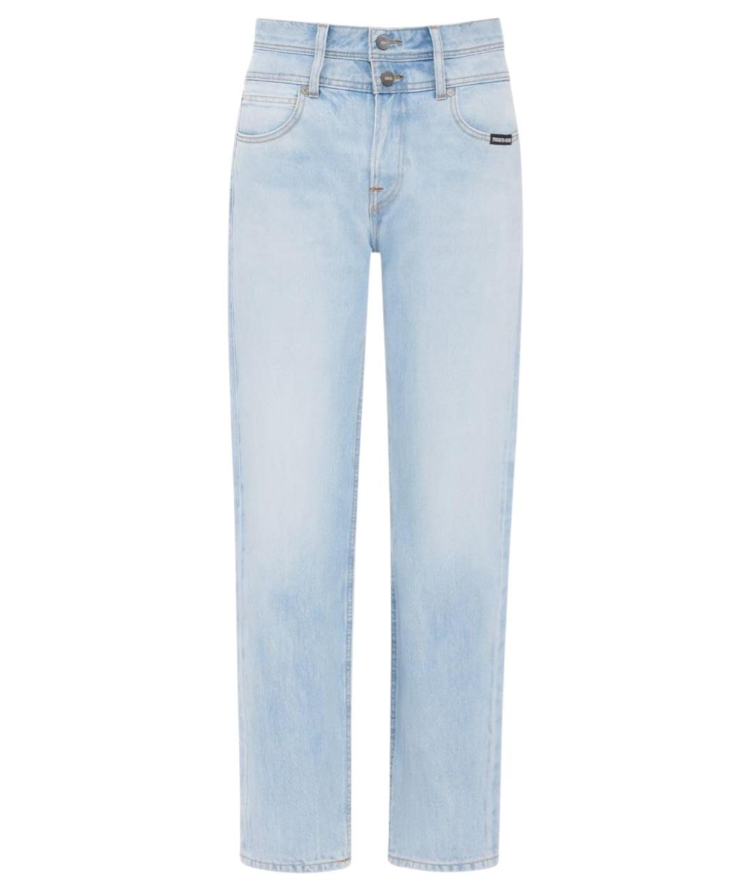 VTMNTS Голубые хлопковые прямые джинсы, фото 1