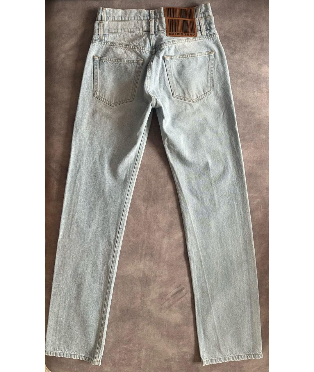 VTMNTS Голубые хлопковые прямые джинсы, фото 5