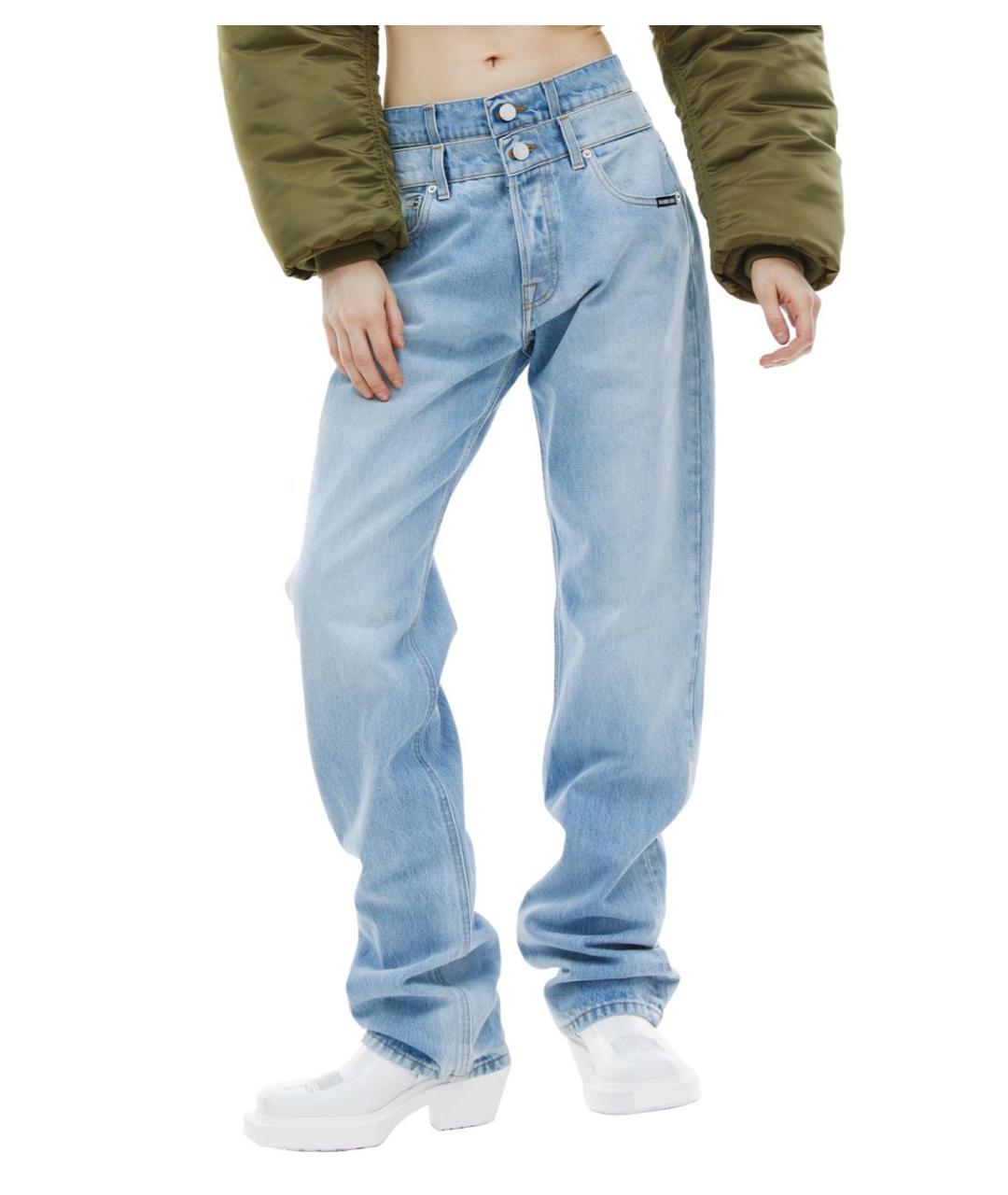 VTMNTS Голубые хлопковые прямые джинсы, фото 2