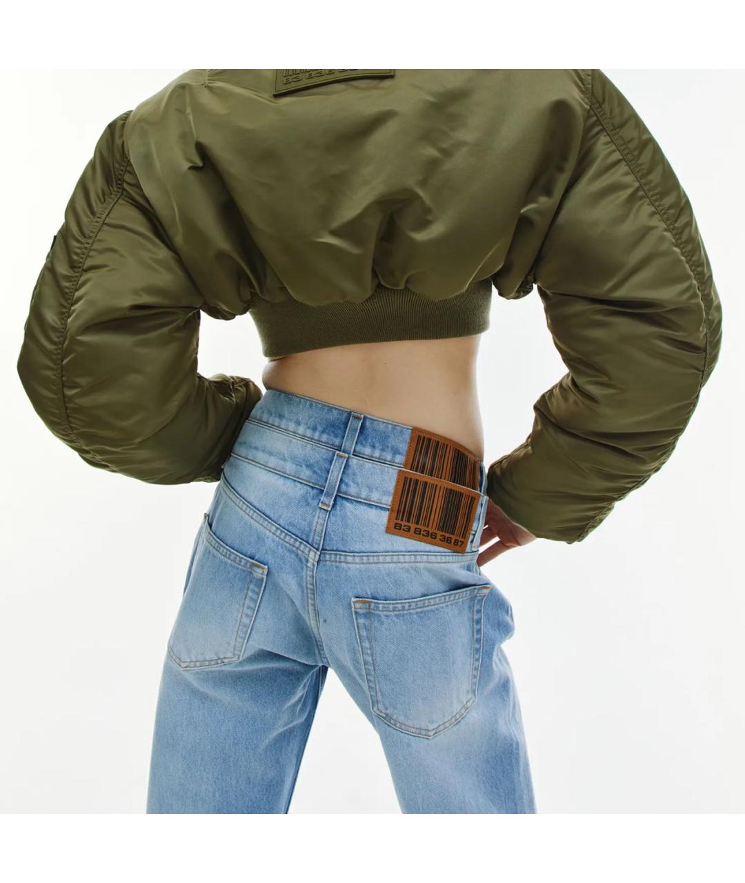 VTMNTS Голубые хлопковые прямые джинсы, фото 3