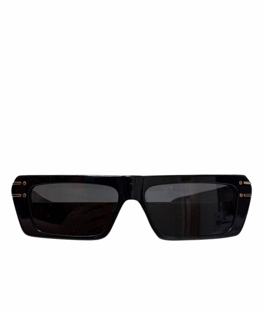 CHRISTIAN DIOR Черные пластиковые солнцезащитные очки, фото 1