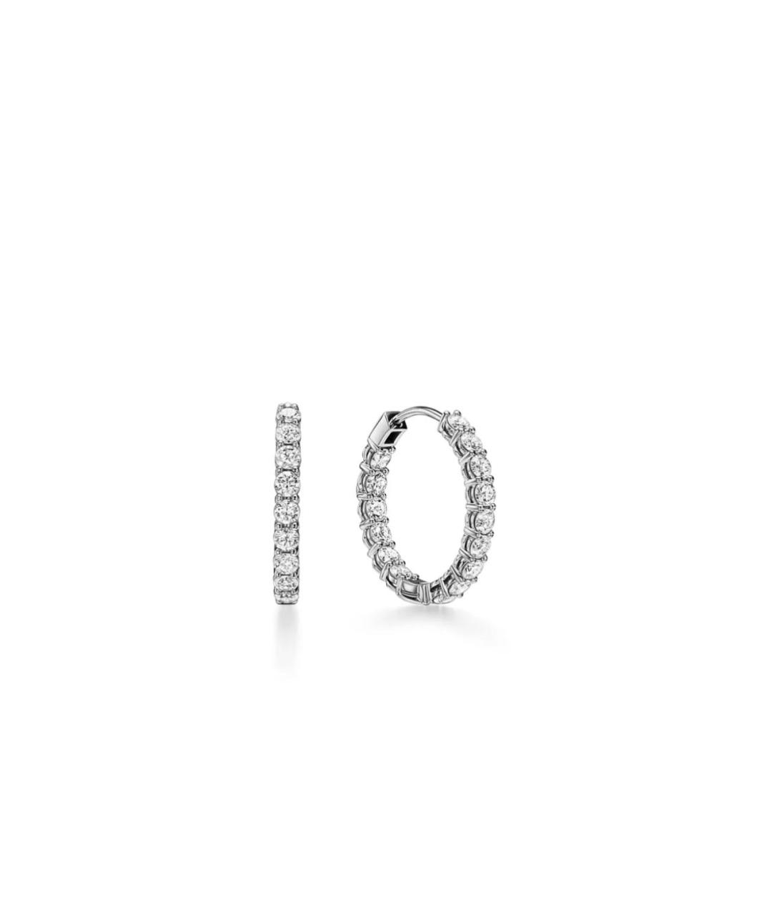 TIFFANY&CO Белые серьги из белого золота, фото 3