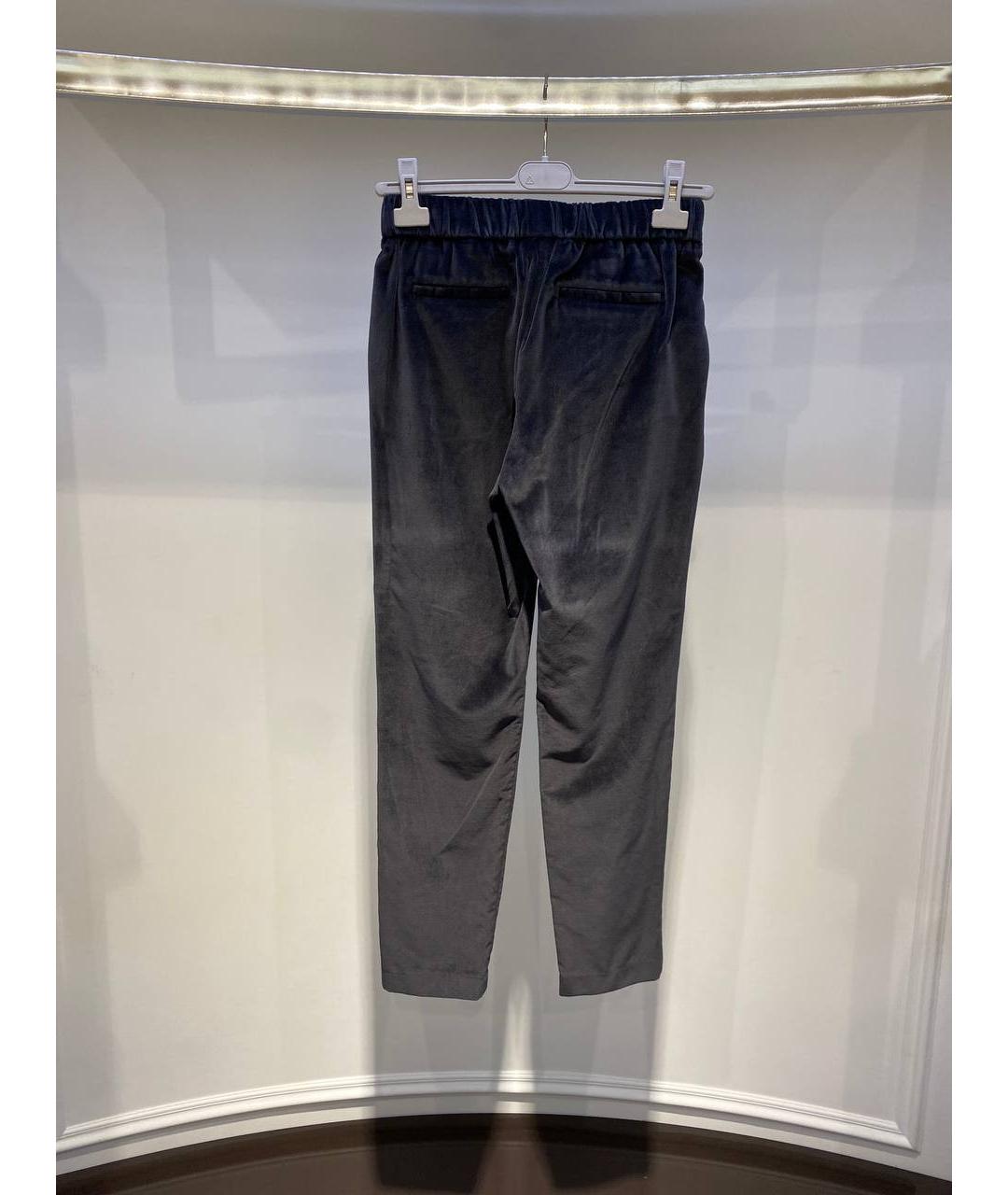 FABIANA FILIPPI Серые вискозные прямые брюки, фото 3