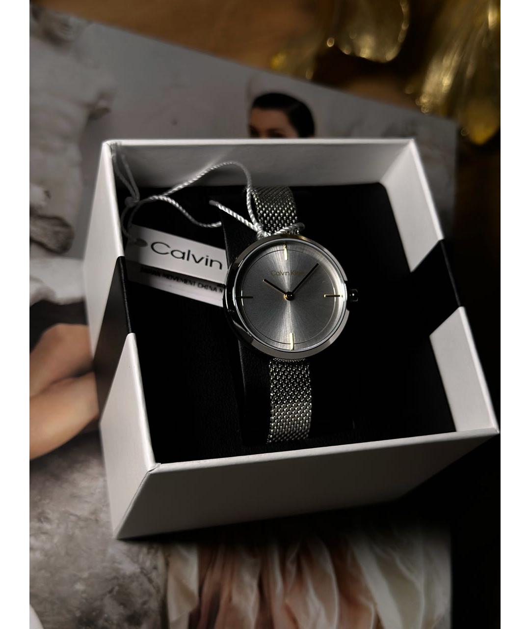 CALVIN KLEIN Серебряные металлические часы, фото 6