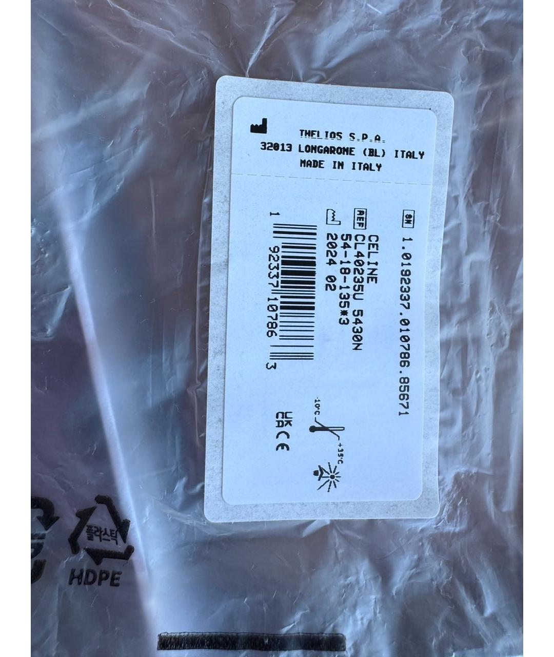 CELINE Золотые металлические солнцезащитные очки, фото 5