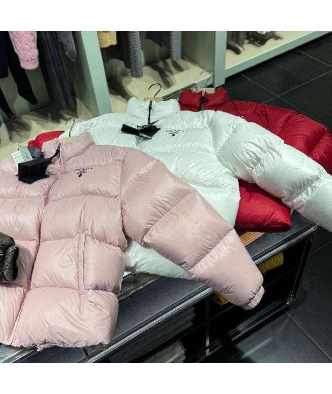 PRADA Белый пуховик, фото 4
