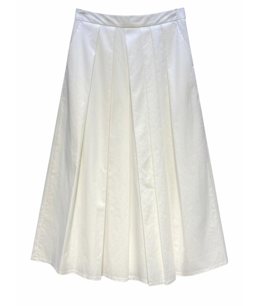FABIANA FILIPPI Белая хлопковая юбка миди, фото 1