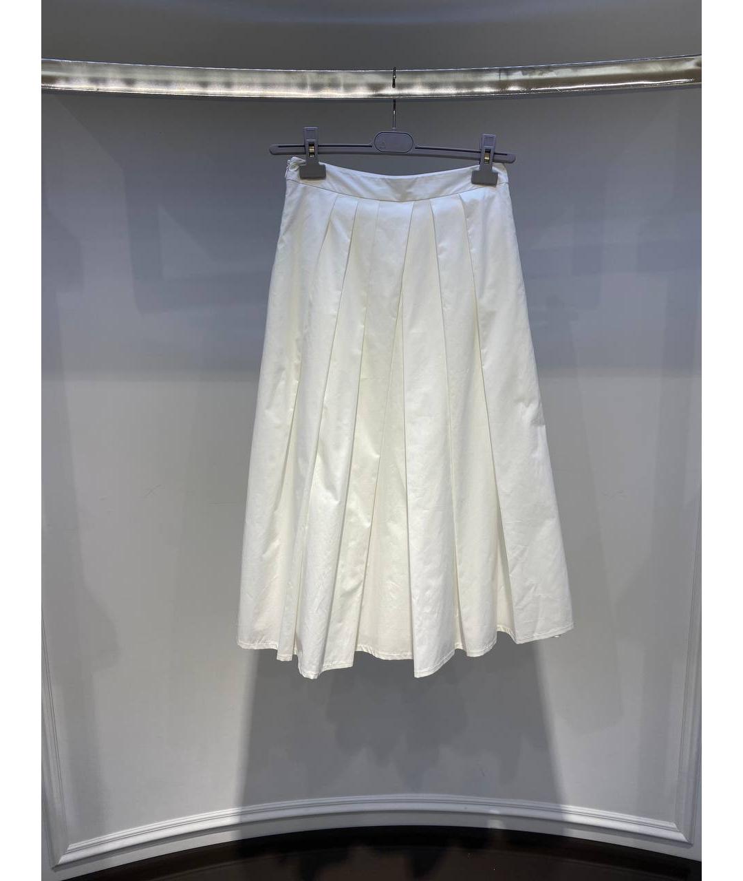 FABIANA FILIPPI Белая хлопковая юбка миди, фото 3
