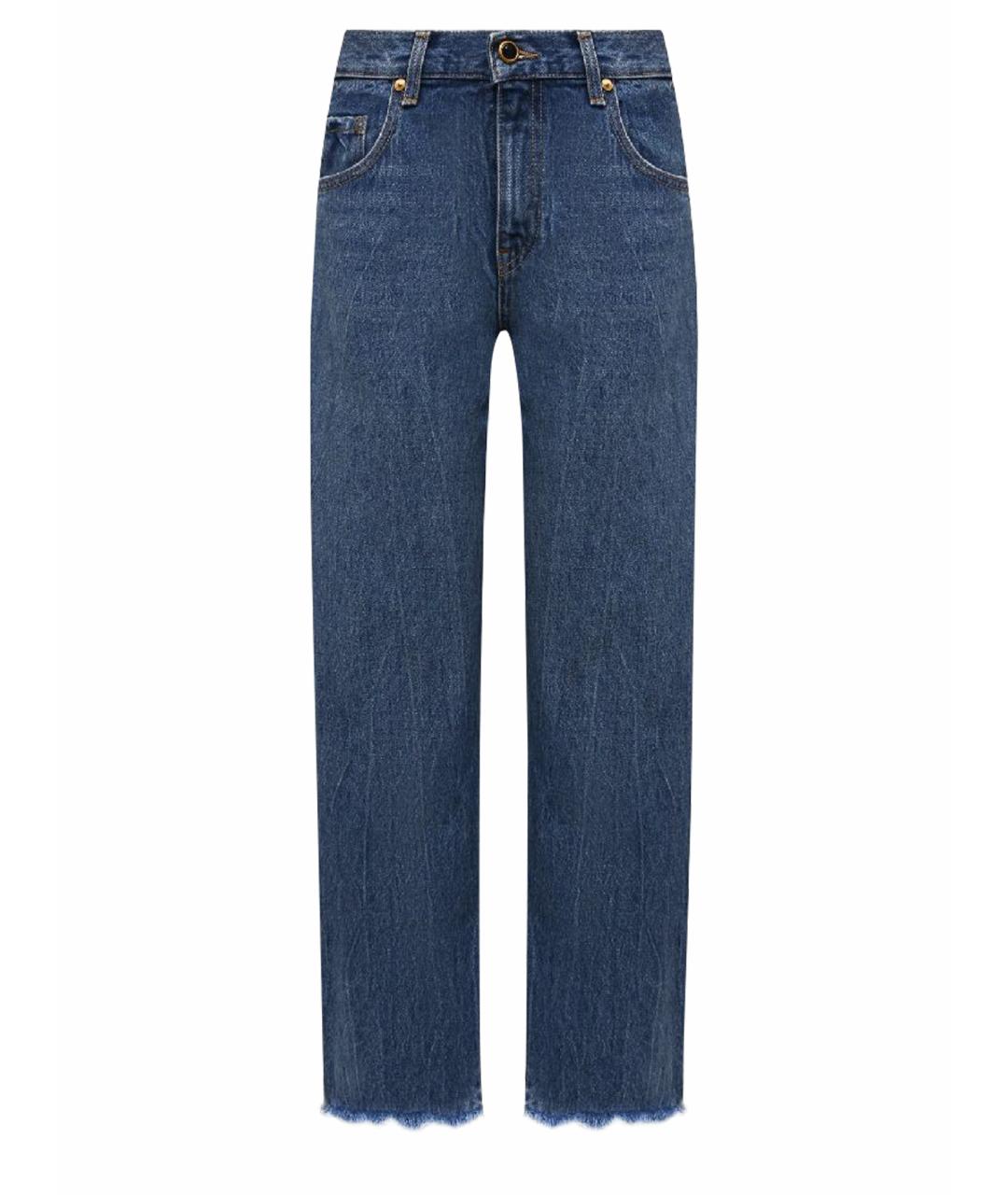 KHAITE Синие хлопковые прямые джинсы, фото 1