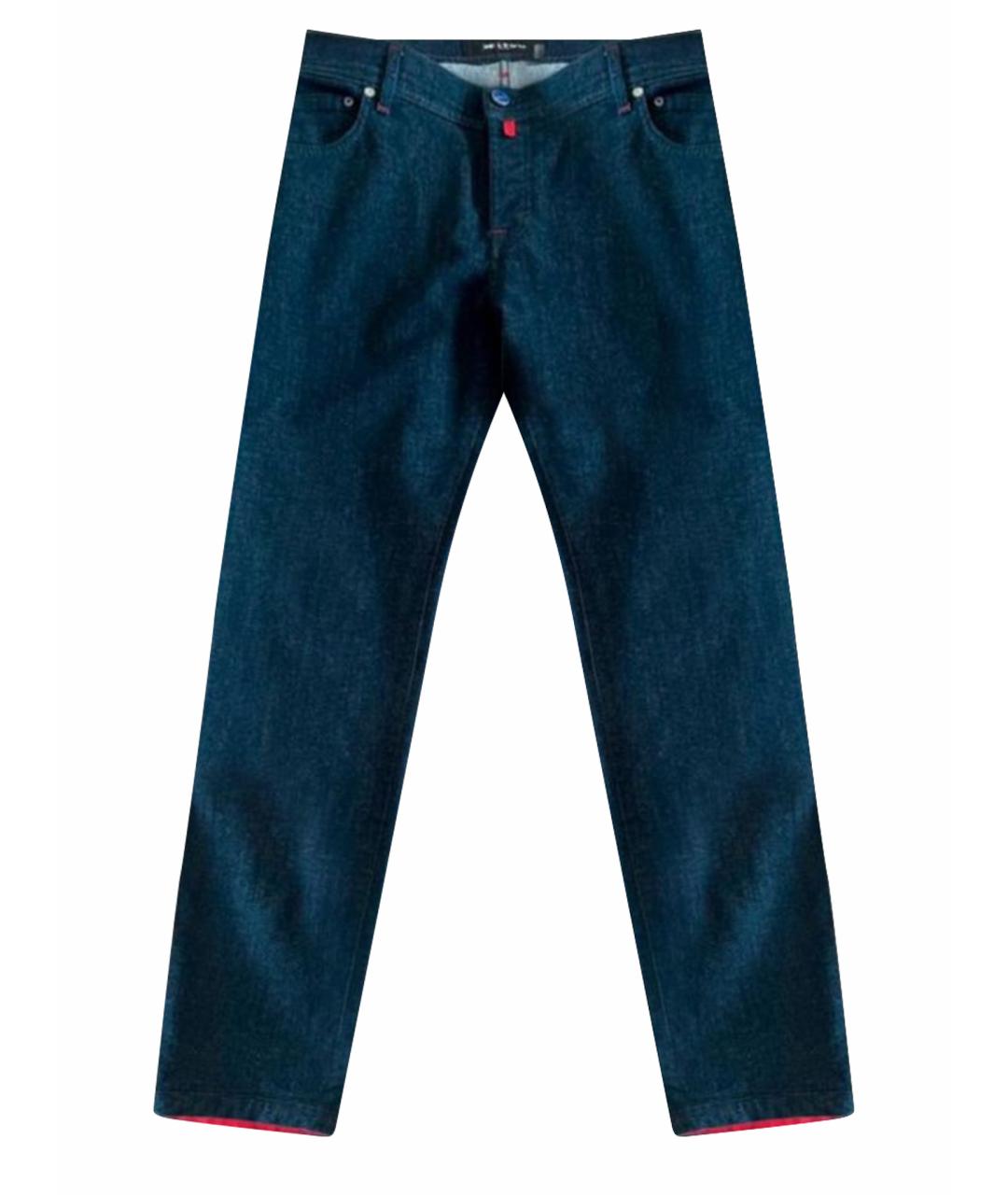 KITON Темно-синие прямые джинсы, фото 1