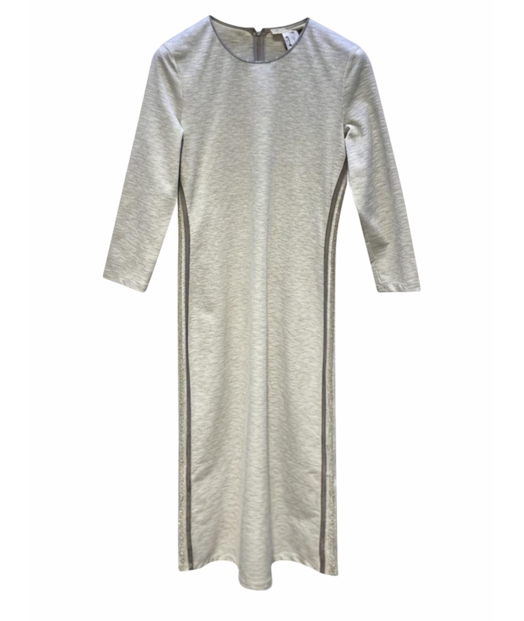 FABIANA FILIPPI Серое хлопковое платье, фото 1