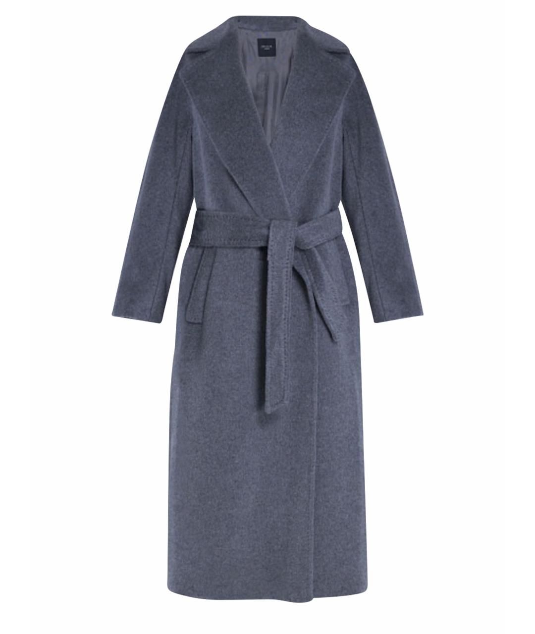 WEEKEND MAX MARA Серое шерстяное пальто, фото 1