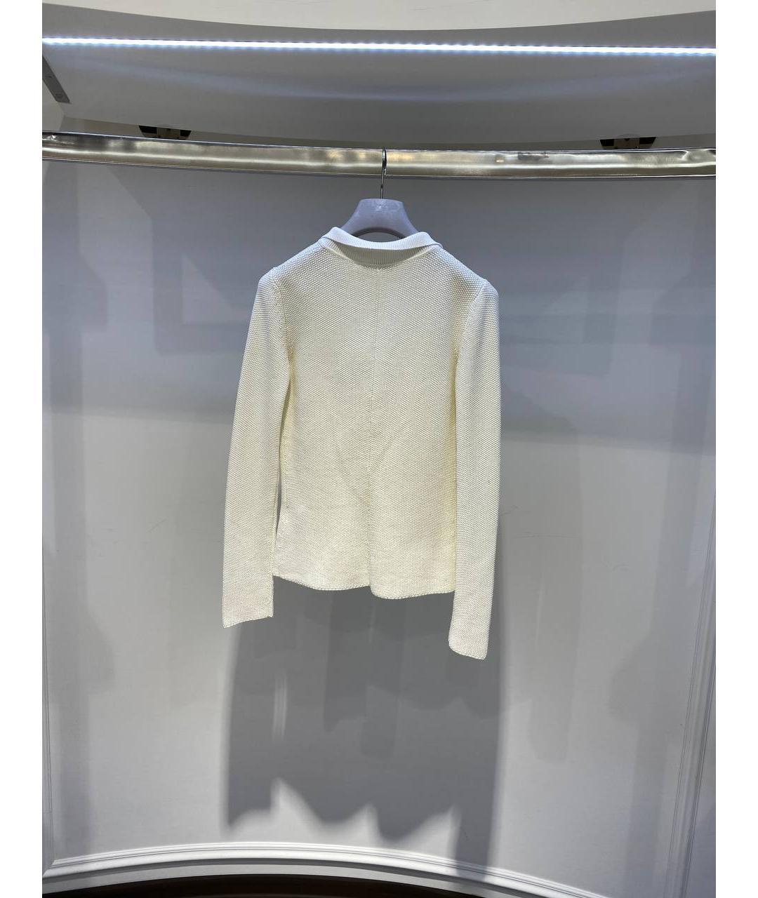 FABIANA FILIPPI Белый хлопковый жакет/пиджак, фото 3