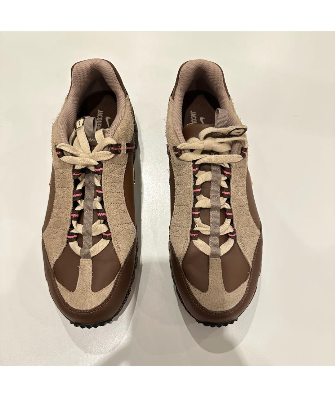 JACQUEMUS Коричневые кожаные кроссовки, фото 2