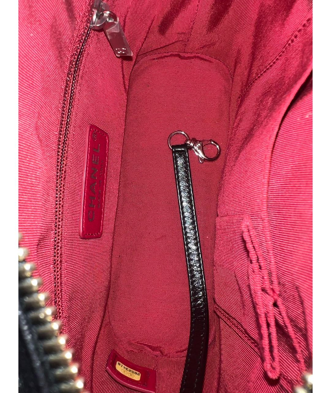 CHANEL Черная кожаная сумка через плечо, фото 8