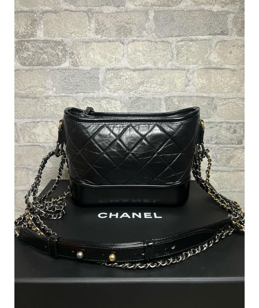 CHANEL Черная кожаная сумка через плечо, фото 4