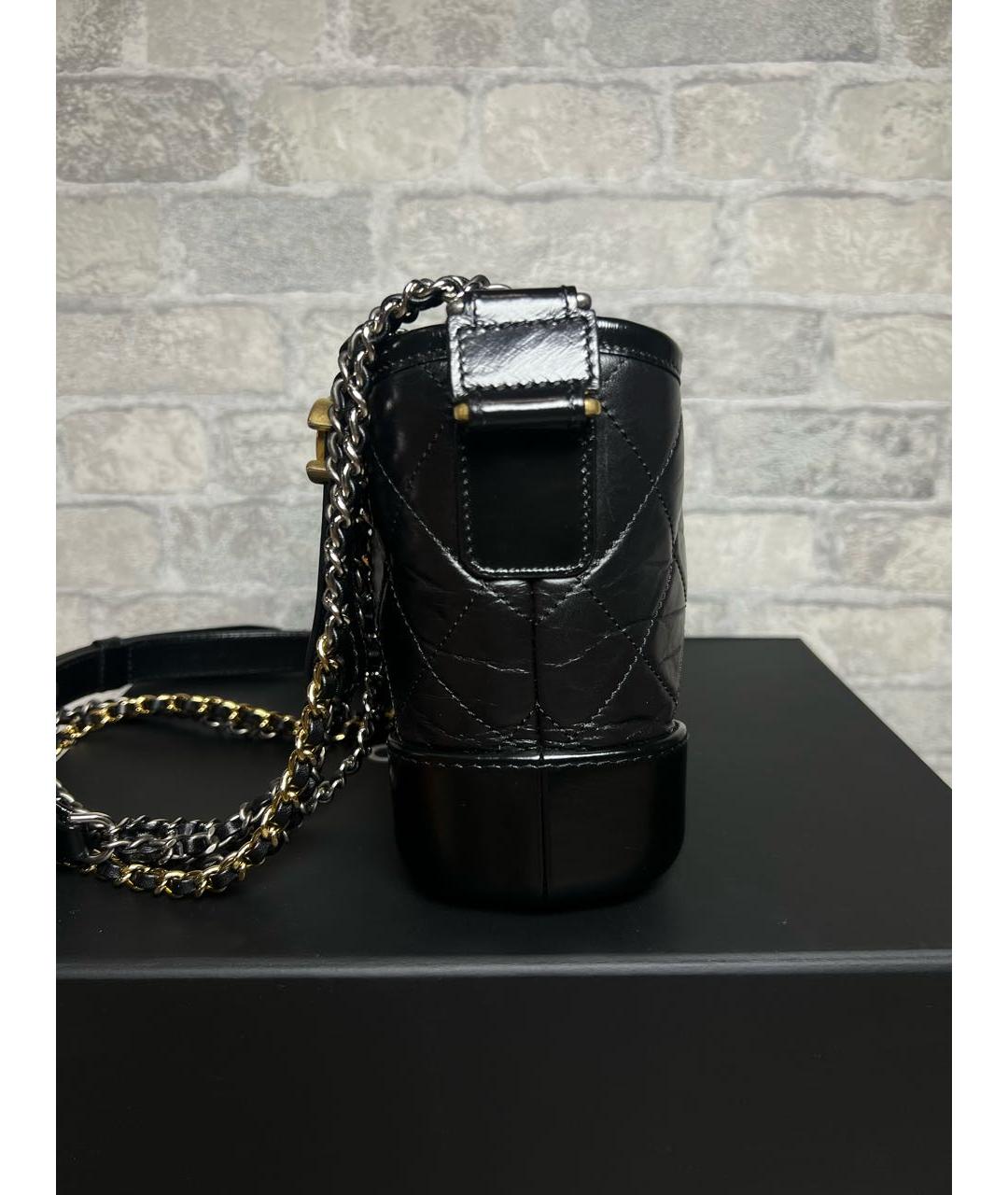 CHANEL Черная кожаная сумка через плечо, фото 5